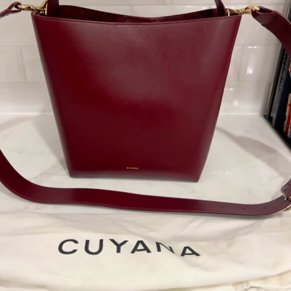 NWT Cuyana Linea Bucket Bag in Cherry - Picture 5 of 7
